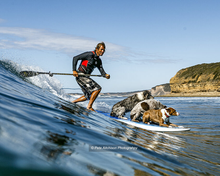 Chris de Aboitiz & his Pack Surfing